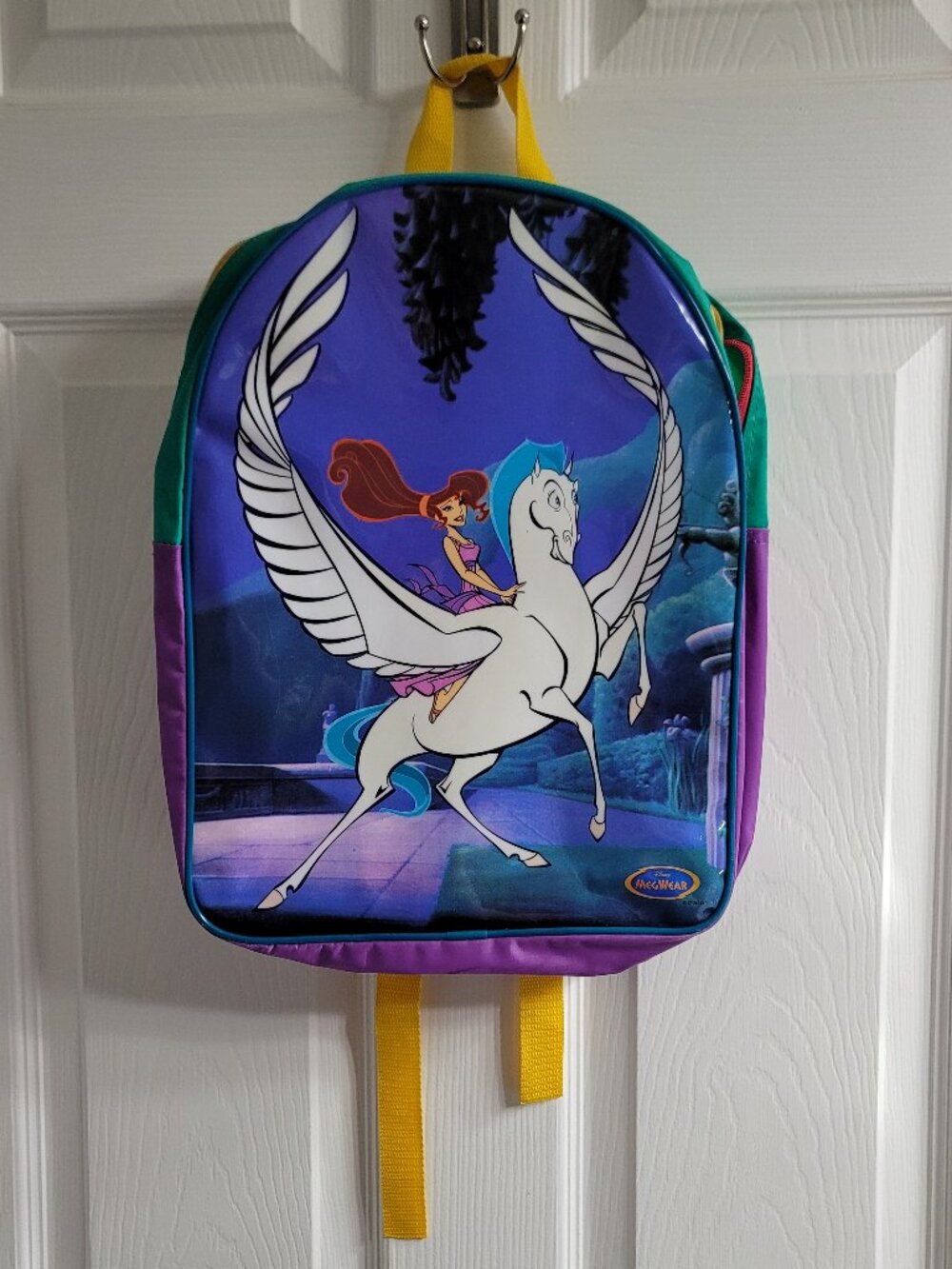 #893 FREE W PURCHASE Disney Hercules Meg Pegasus Backpack NO ZIPPER